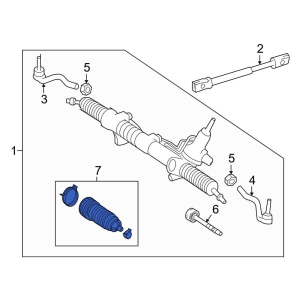 Rack and Pinion Bellows