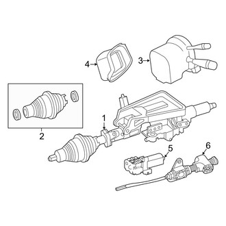 Mercedes-Benz OE - Steering Column Assembly (Sport Utility Coupe 253.364 Body Code / 253.384 Body Code)