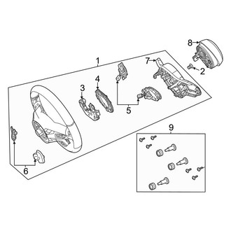 Mercedes-Benz OE - Steering Wheel & Trim (W/O Sport Wheel), (Sport Utility Coupe C253 Body Code)