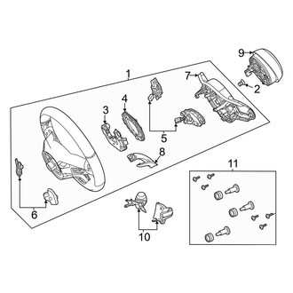 Mercedes-Benz OE - Steering Wheel & Trim (With Sport Wheel), (Sport Utility Coupe C253 Body Code)