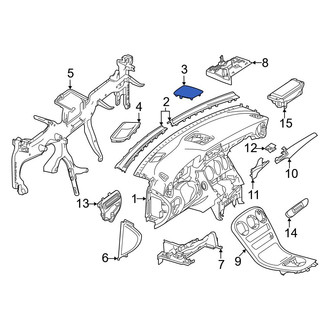 Mercedes-Benz OE - Left Instrument Panel Cover