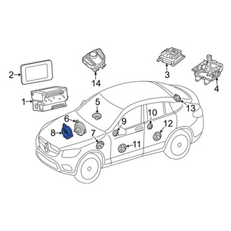 Mercedes-Benz OE - Rear Speaker Cover