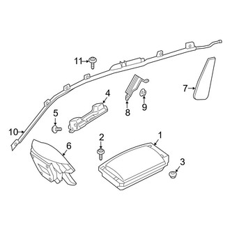 Mercedes-Benz OE - Restraint Systems - Air Bag Components (Air Bags), (Sport Utility Coupe C253 Body Code)