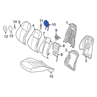 Mercedes-Benz OE - Front Right Headrest