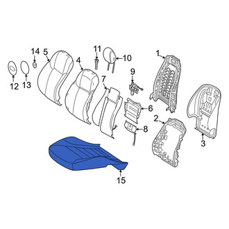 Mercedes-Benz OE - Front Left Seat Cover