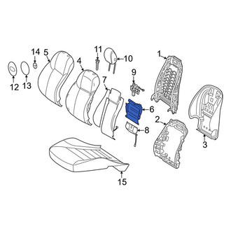 Mercedes-Benz OE - Front Right Seat Lumbar Support Cushion
