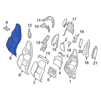 Mercedes-Benz OE - Front Left Seat Back Cushion Cover