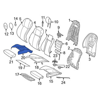 Mercedes-Benz OE - Front Left Lower Seat Cover