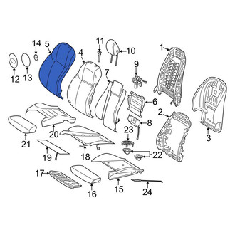 Mercedes-Benz OE - Front Left Seat Back Cushion Cover