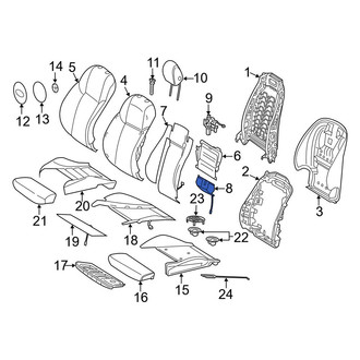 Mercedes-Benz OE - Right Temperature Controlled Seat Blower Motor