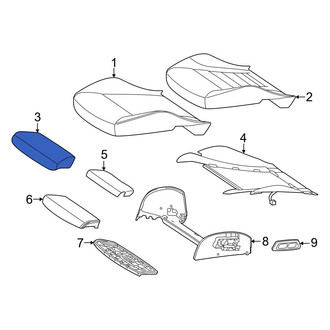 Mercedes-Benz OE - Front Left Rearward Seat Cover