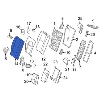 Mercedes-Benz OE - Rear Left Seat Back Cushion Cover