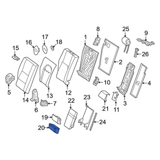 Mercedes-Benz OE - Rear Left Seat Back Cushion Cover