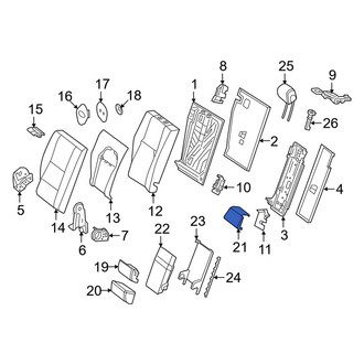 Mercedes-Benz OE - Rear Left Seat Back Cushion Cover