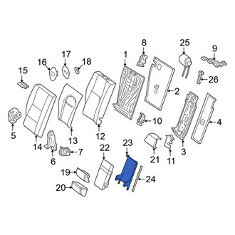 Mercedes-Benz OE - Rear Right Seat Armrest Cover