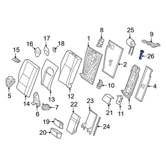 Mercedes-Benz OE - Rear Center Headrest Guide
