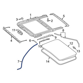 Mercedes-Benz OE - Front Sunroof Drain Hose