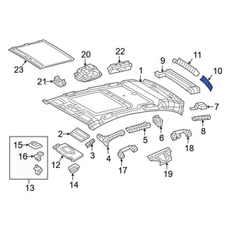 Mercedes-Benz OE - Rear Left Outer Roof Insulator