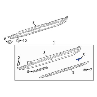 Mercedes-Benz OE - Running Board Step Pad Clip