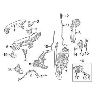 Mercedes-Benz OE - Front Door - Lock & Hardware (Sport Utility Coupe C253 Body Code)