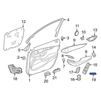 Mercedes-Benz OE - Front Left Seat Heater Switch