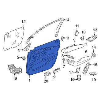 Mercedes-Benz OE - Front Left Inner Door Interior Trim Panel