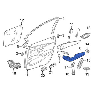 Mercedes-Benz OE - Front Left Door Armrest