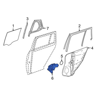 Mercedes-Benz OE - Rear Left Window Motor