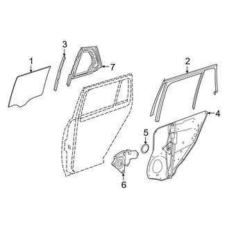 Mercedes-Benz OE - Rear Door - Glass & Hardware