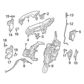 Mercedes-Benz OE - Rear Door - Lock & Hardware (Sport Utility Coupe C253 Body Code)