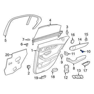 Mercedes-Benz OE - Door Armrest Screw