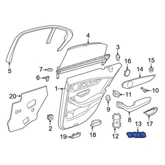 Mercedes-Benz OE - Front Left Seat Heater Switch