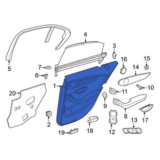 Mercedes-Benz OE - Front Left Inner Door Interior Trim Panel
