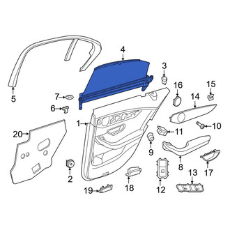 Mercedes-Benz OE - Rear Left Door Glass Sunshade