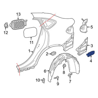 Mercedes-Benz OE - Rear Left Quarter Panel Vent