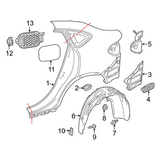 Mercedes-Benz OE - Quarter Panel & Components (Sport Utility Coupe 253.364 Body Code / 253.384 Body Code)