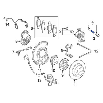 Mercedes-Benz OE - Rear Disc Brake Caliper Pin