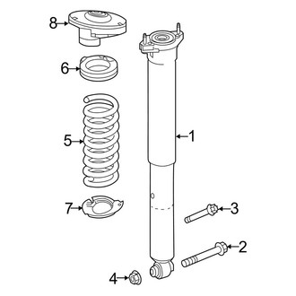 Mercedes-Benz OE - Rear Suspension - Shocks & Components (W/O Air Suspension), (4Matic)