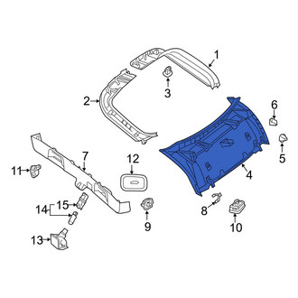 Mercedes-Benz OE - Rear Lower Liftgate Trim