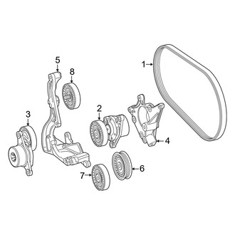 Mercedes-Benz OE - Cooling - Belts & Pulleys (Sport Utility Coupe C253 Body Code)