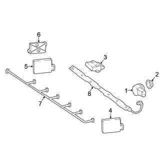 Mercedes-Benz OE - Rear Bumper - Electrical Components