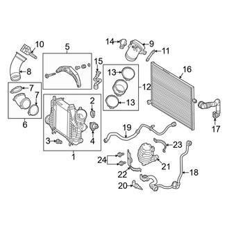 Mercedes-Benz OE - Cooling - Intercooler (Sport Utility Coupe 253.364 Body Code / 253.384 Body Code)