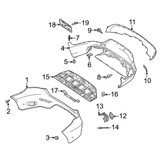Mercedes-Benz OE - Bumper Cover Retainer