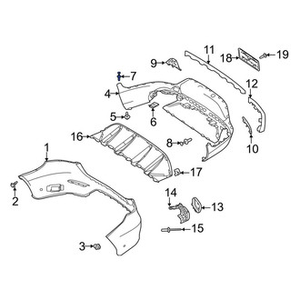Mercedes-Benz OE - Bumper Cover Retainer