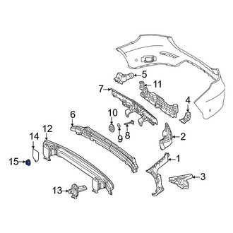 Mercedes-Benz OE - Bumper Impact Bar Nut