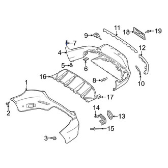 Mercedes-Benz OE - Bumper Cover Retainer