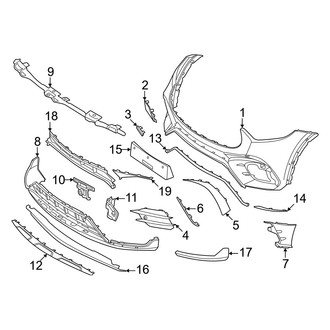 Mercedes-Benz OE - Front Bumper & Grille - Bumper & Components (Cover & Components)