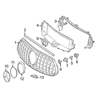 Mercedes-Benz OE - Front Bumper & Grille - Grille & Components