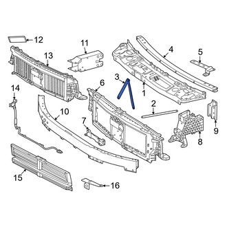 Mercedes-Benz OE - Inner Radiator Support Tie Bar Brace