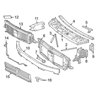 Mercedes-Benz OE - Radiator Support (Sport Utility Coupe 254.347 Body Code)